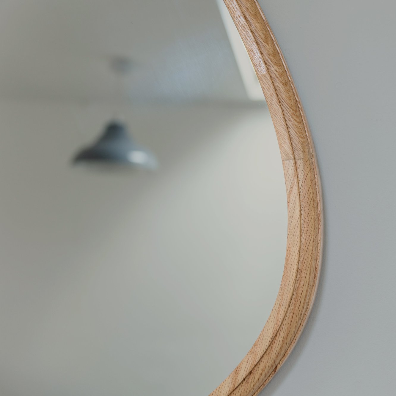 Natural Oak Teardrop Wall Mirror Small or Large